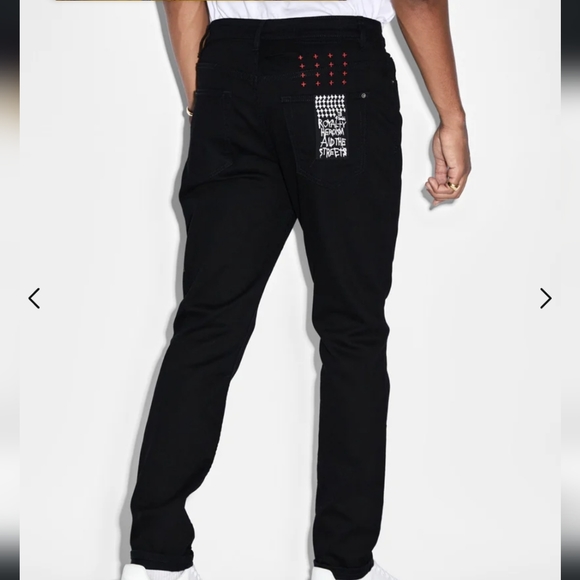 Ksubi Other - Ksubi Wolfgang Men's Chitch Laid Tappered ,Black Jeans